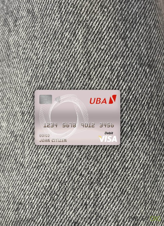 Cameroun UBA banque visa carte de débit photolook ,